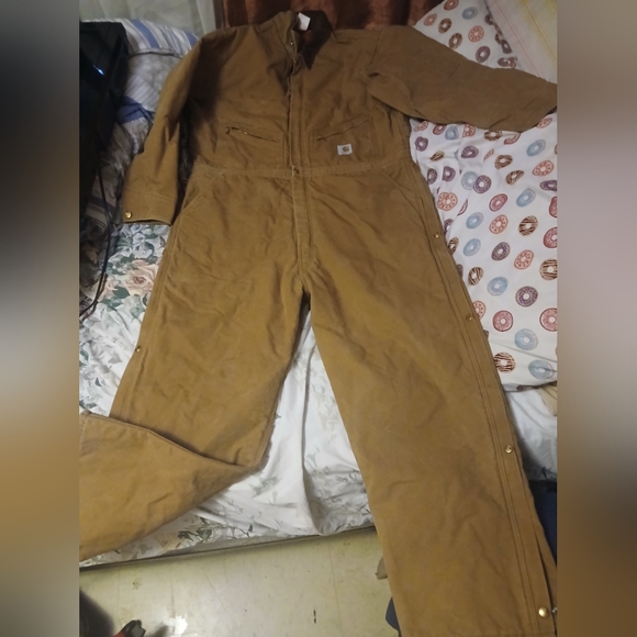 Brown Coverall with Red Interior Carhart - Picture 1 of 3